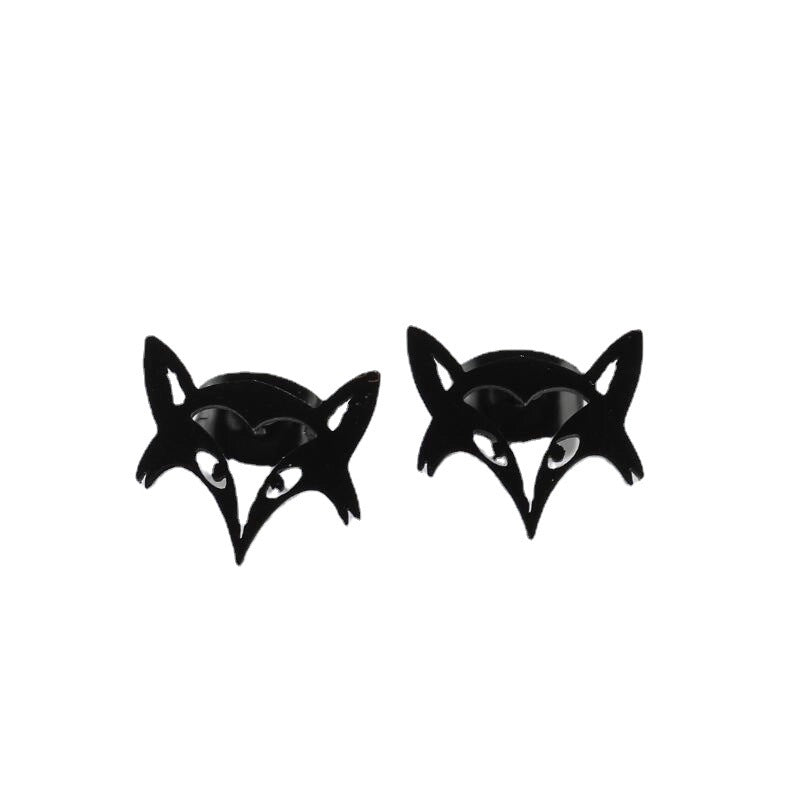 1 Pair Minimalist Animal Plating 304 Stainless Steel 18K Gold Plated Ear Studs