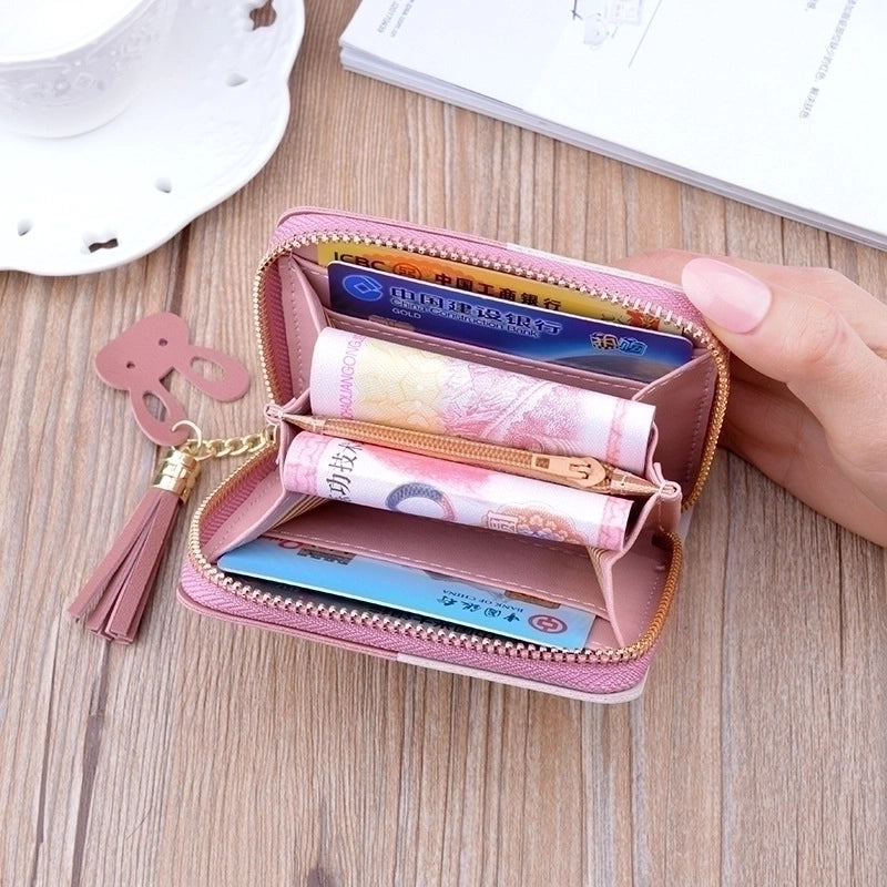 Women's Heart Shape Pu Leather Zipper Coin Purses