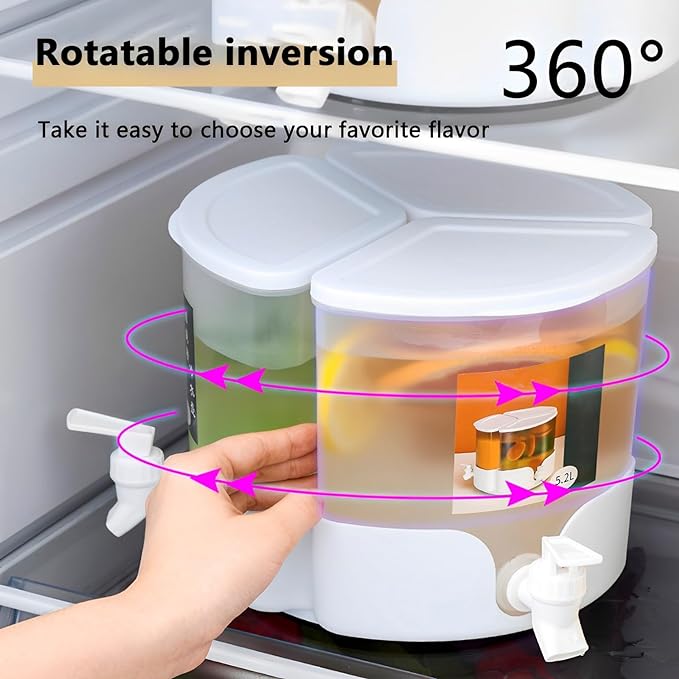 3 Portions 360° Rotatable Juice 5453 Dispenser