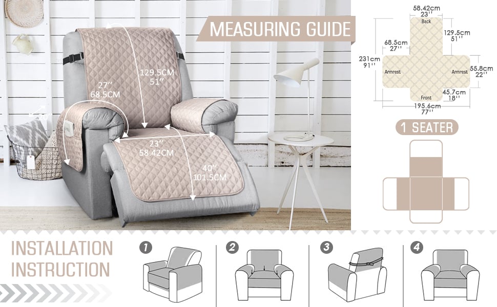 🔥 BIG SALE - 49% OFF🔥🔥-Non-Slip Recliner Chair Cover