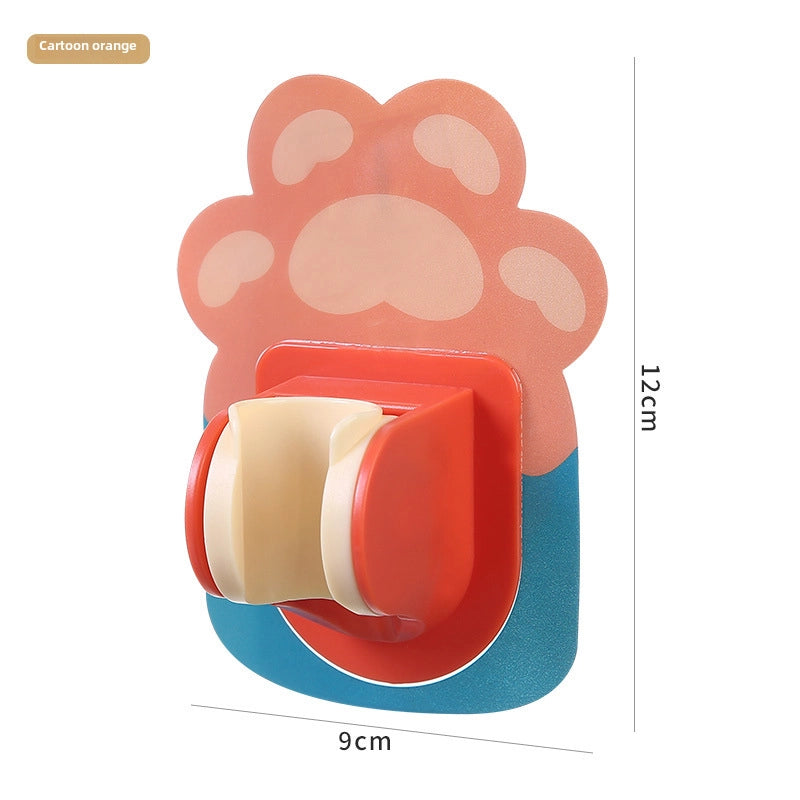 Shower Bracket Punch-free Sprinkler Hanging Seat Fixed Artifact Adjustable Lotus Flower Shower Base For Children In Bathroom