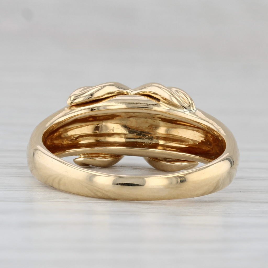 Tiffany & Co Knot Ring w/ Box 18k Yellow Gold Size 7.25 1990