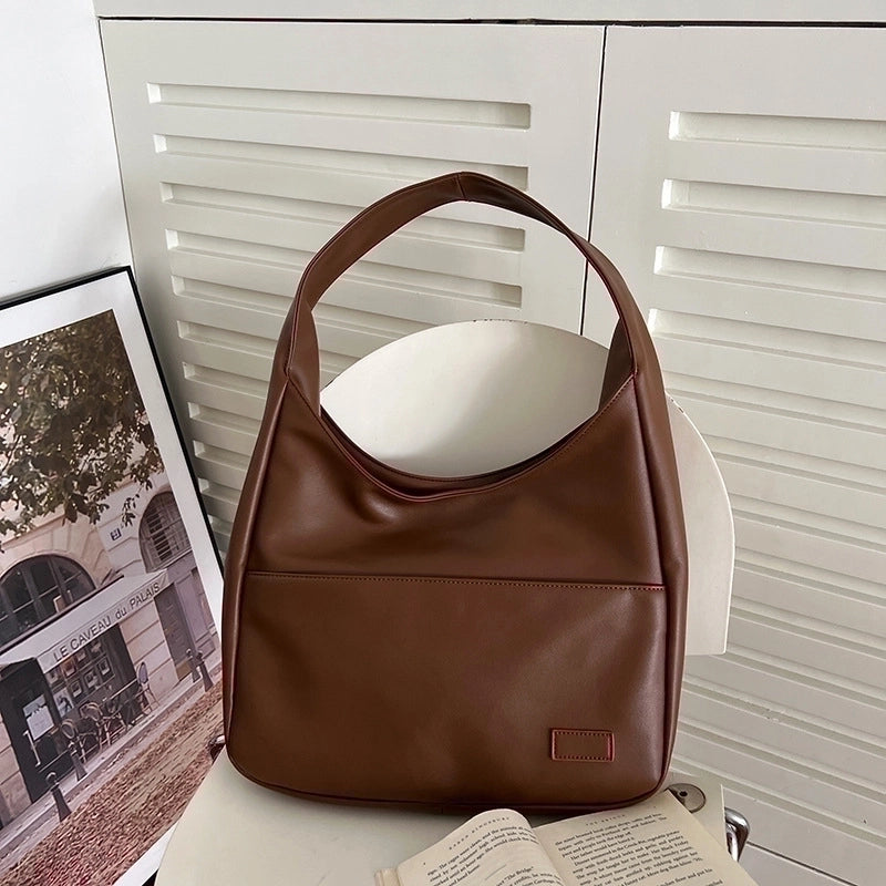 Women's Large All Seasons Pu Leather Basic Tote Bag