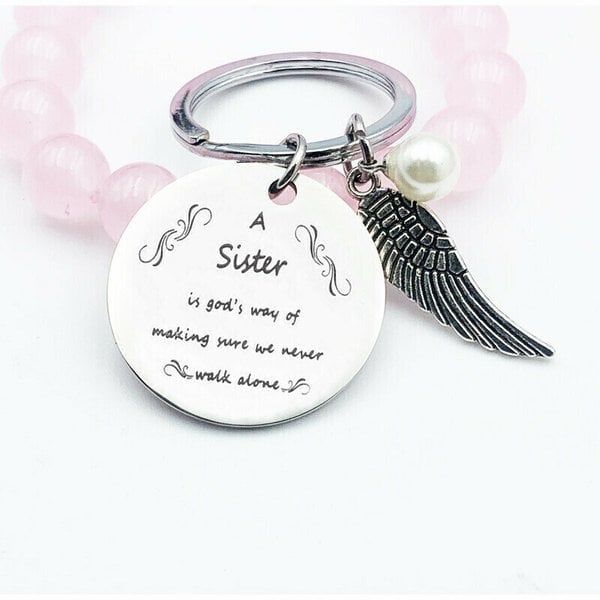 💓A Sister is God's Way of Making Sure We Never Walk Alone Keychain