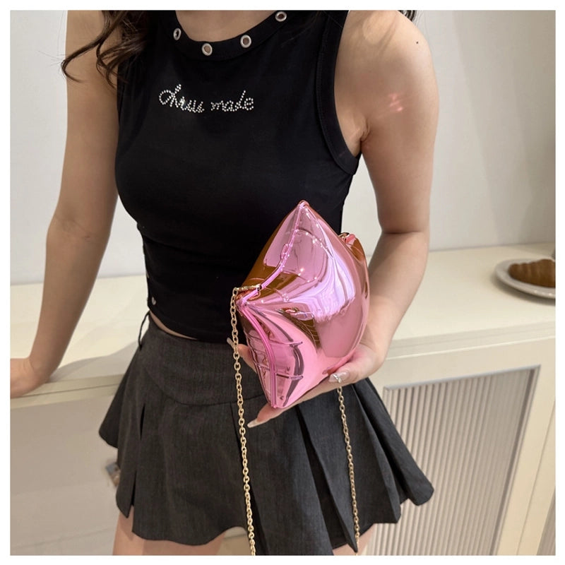 Women's Small Arylic Solid Color Elegant Pentagram Lock Clasp Square Bag