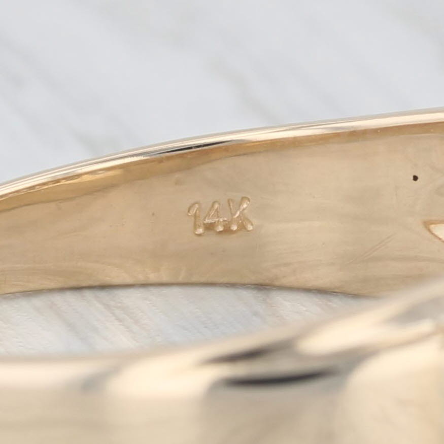 0.35ctw Diamond Men's Wedding Band 14k Yellow Gold Size 11 Ring