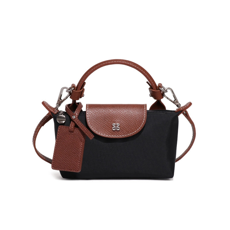 Women's Medium Nylon Solid Color Classic Style Square Magnetic Buckle Crossbody Bag