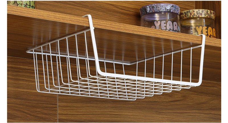 Casual Solid Color Iron Storage Basket