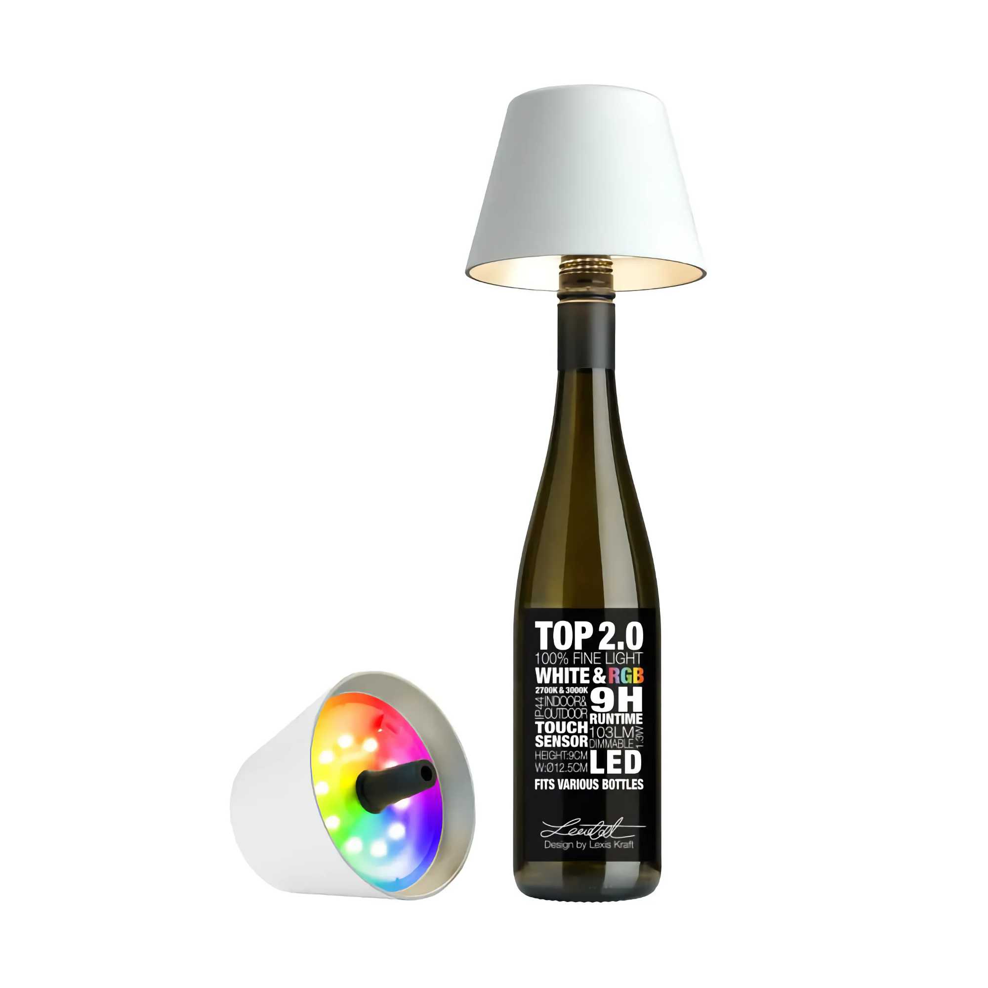 TOP 2.0 bottle light. white