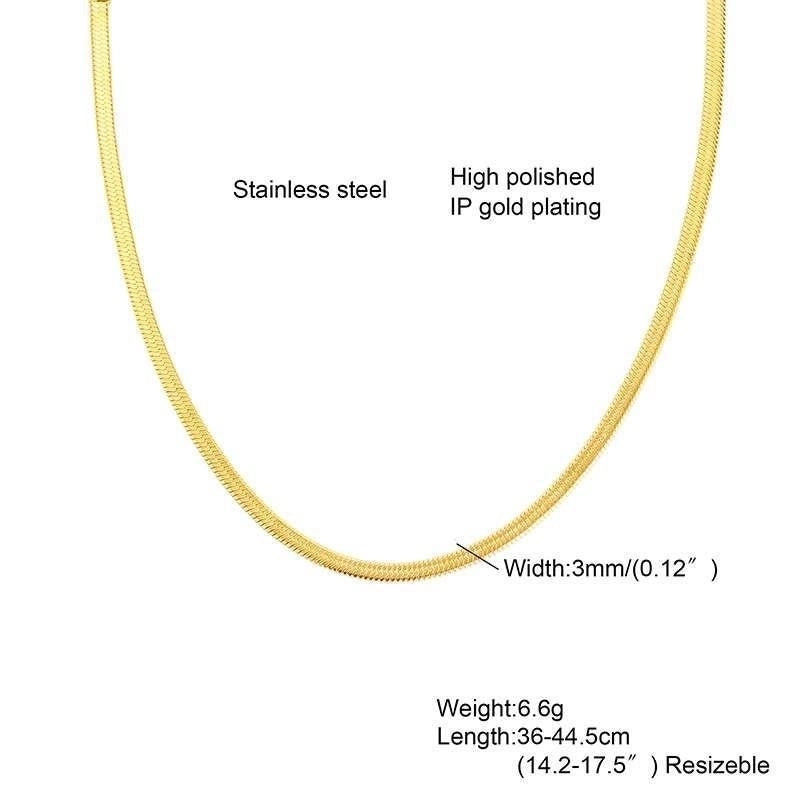 2 Pieces Minimalist Geometric Stainless Steel Gold Plated Necklace