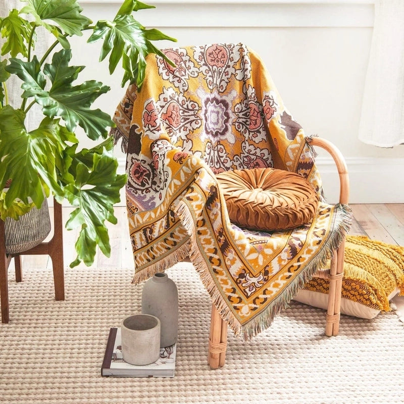 Fashion Flower Butterfly Cotton Blanket