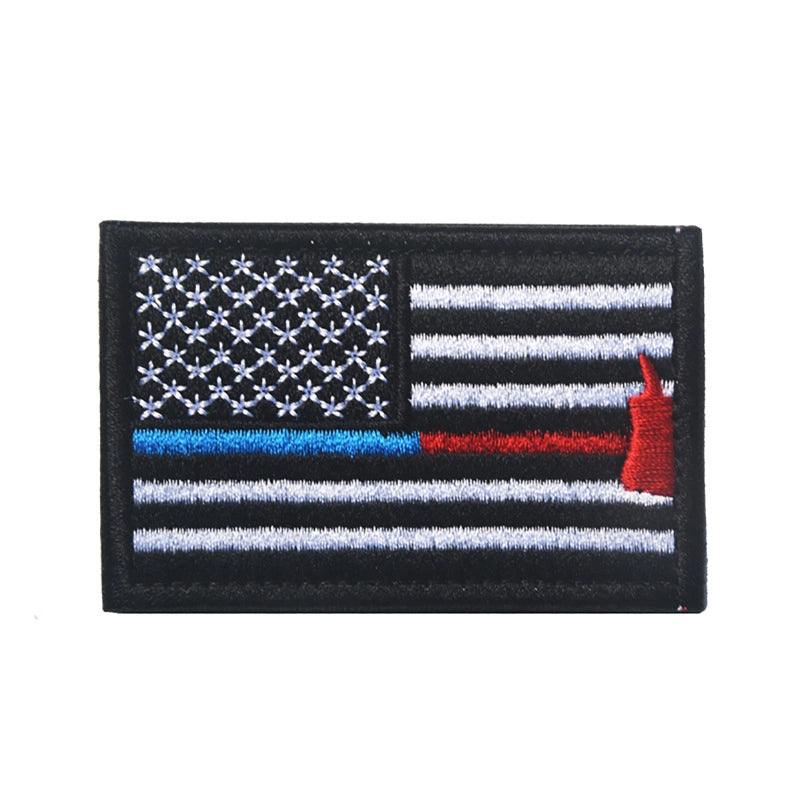 All Seasons Diagonal Cloth Woven Flag Bag Charms