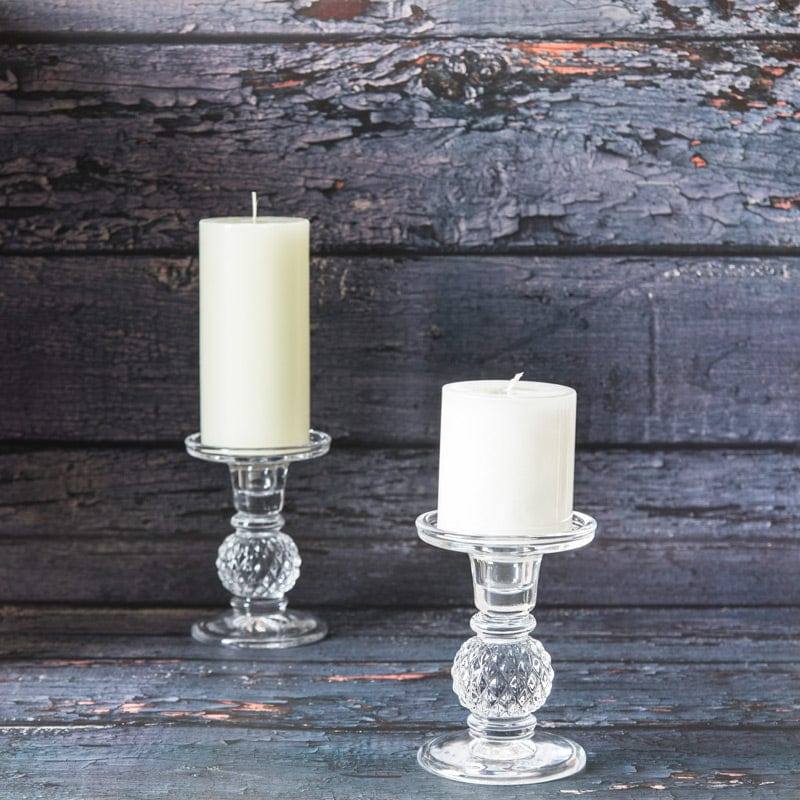 Poesia Candle Holder Medium - Clear