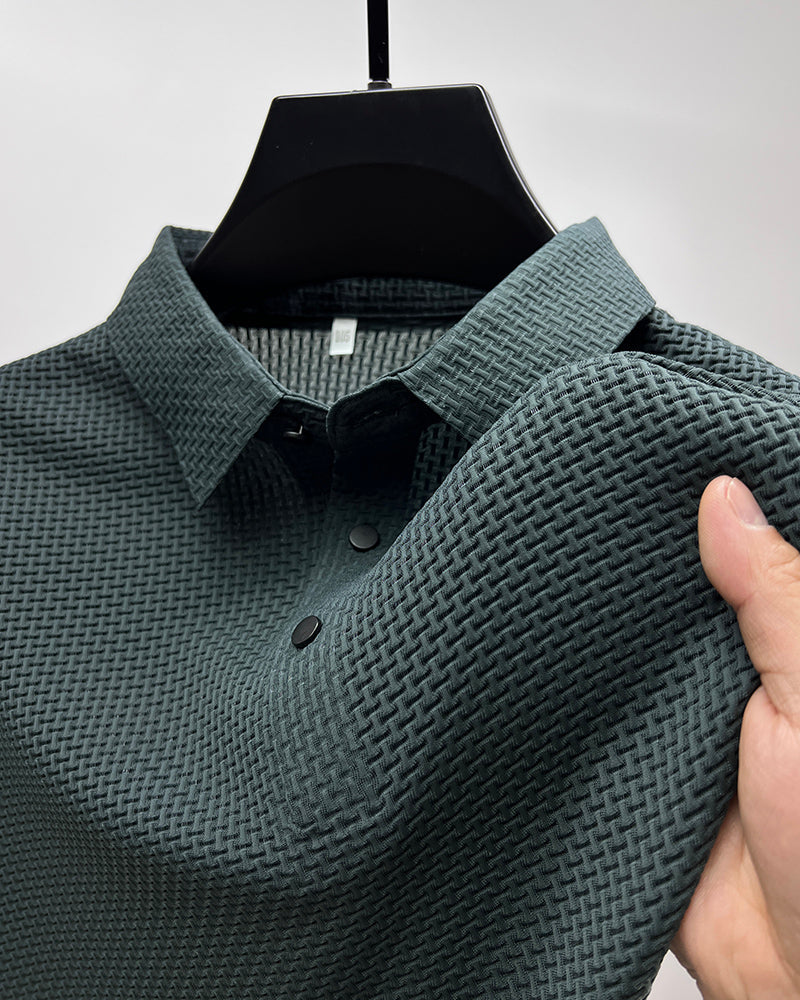 Men's ice silk breathable slim business short-sleeved【Buy 2 free shipping】