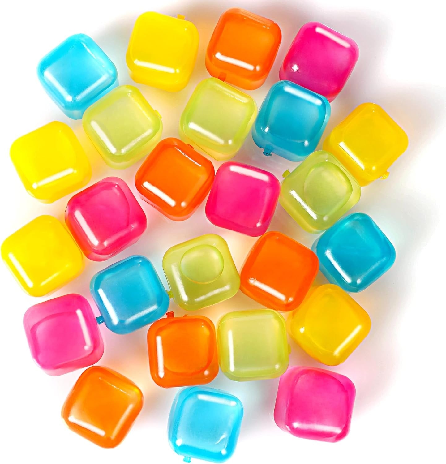12Pcs - Reusable Plastic Ice Cubes