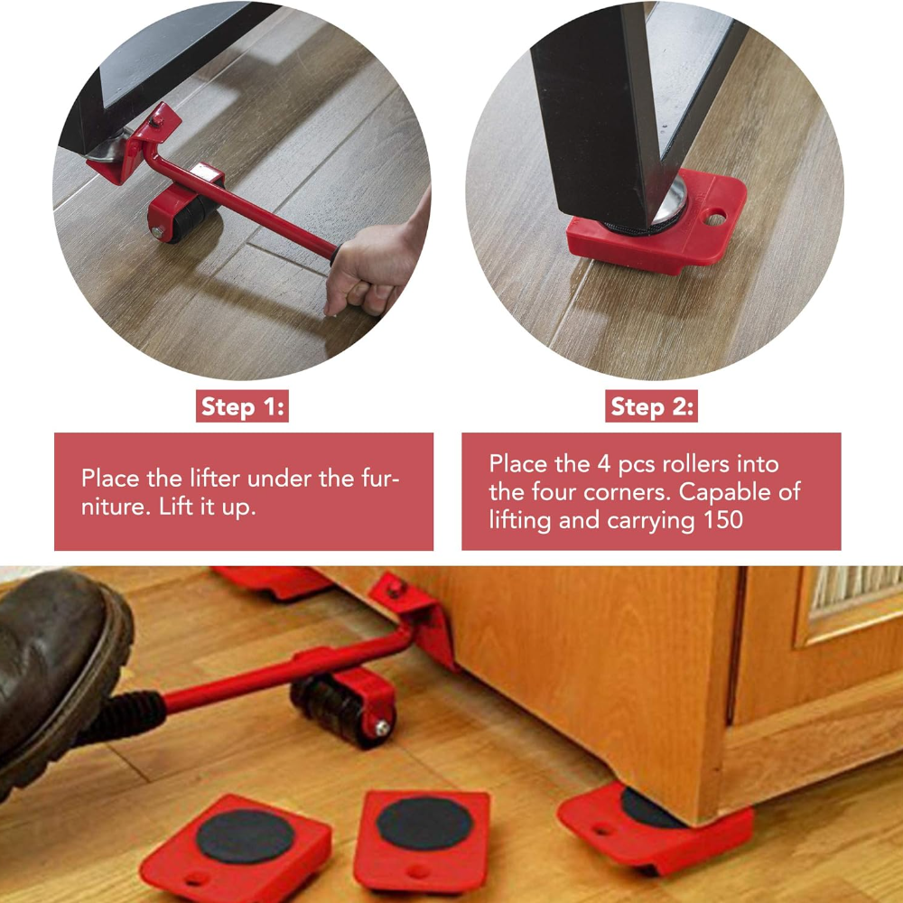 Steel Moving Helper . Furniture Lifter Shifting Tool