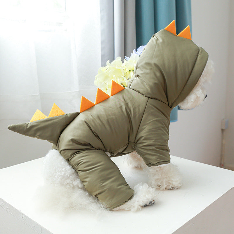 Dinosaur Shaped Dog Cat Jacket