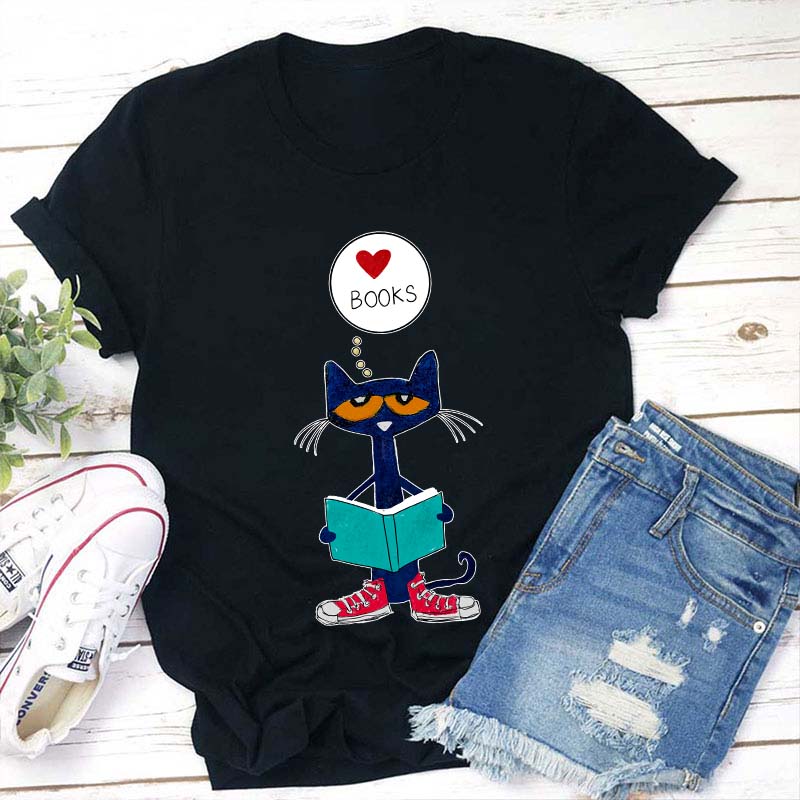 Love Books Teacher T-Shirt