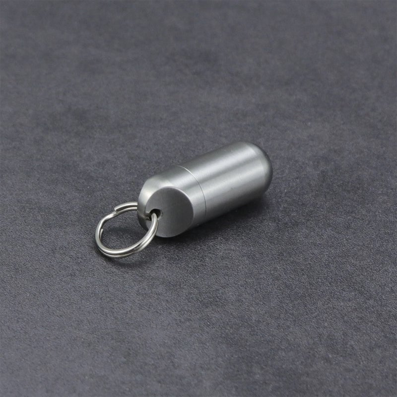 Titanium Alloy Portable Small Medicine Bottle Sealed Waterproof Warehouse Pill Bottle Outdoor Cartridge Capsule Medicine Box