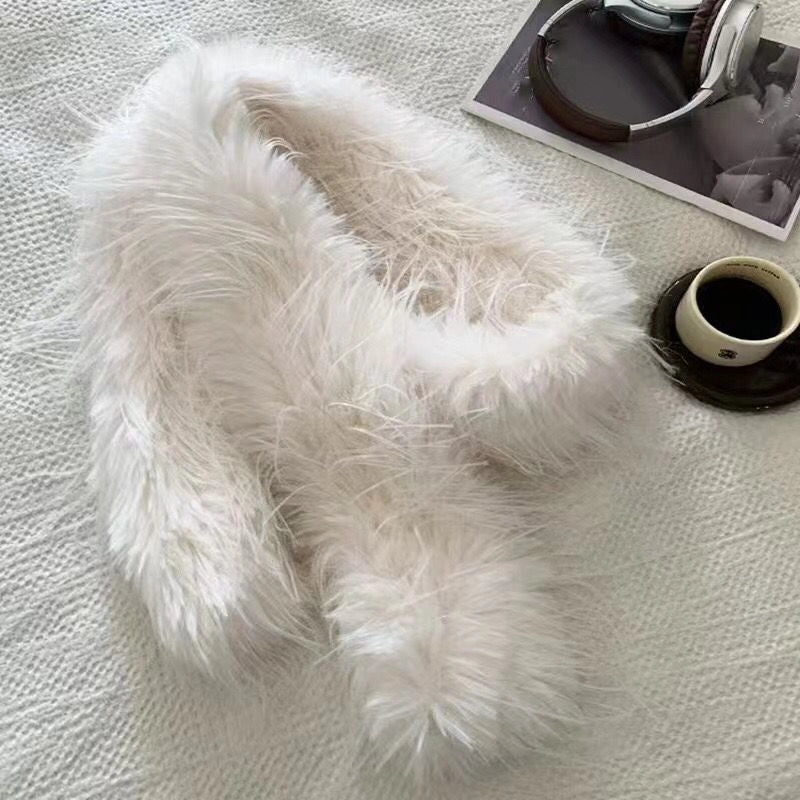 Women's Minimalist Solid Color Polyester Scarf