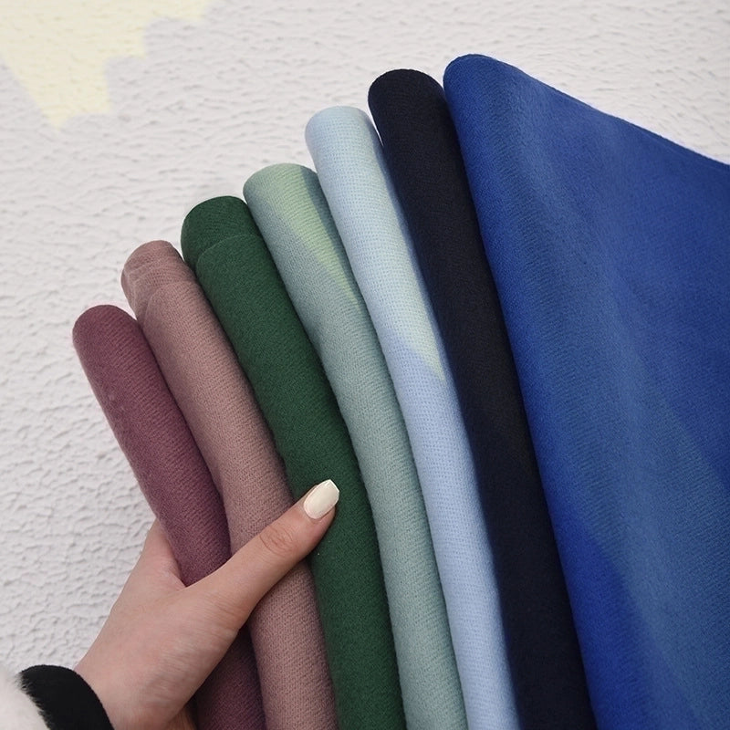 Women's Basic Solid Color Imitation Cashmere Scarf