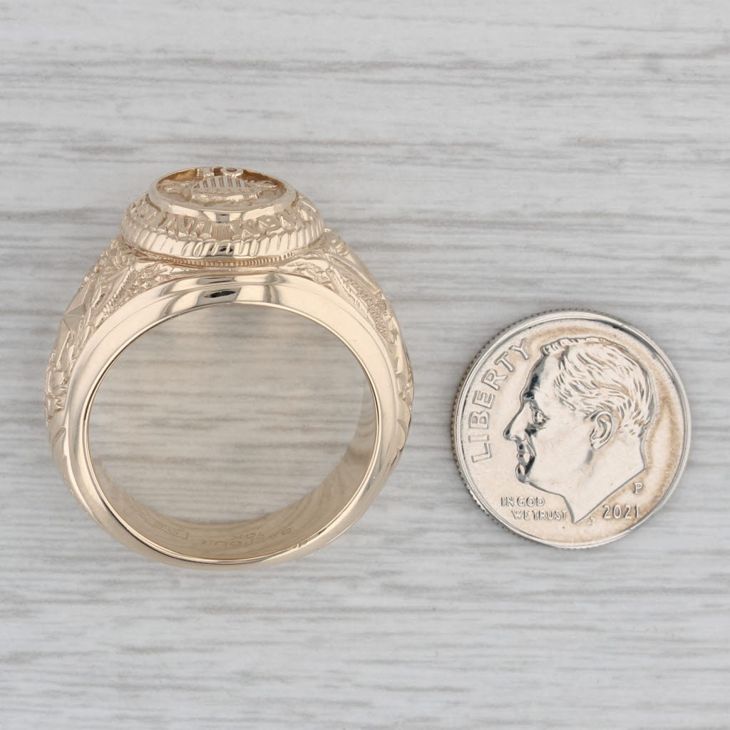 Texas A & M University Class Ring 10k Yellow Gold Size 10.5 Men's Signet