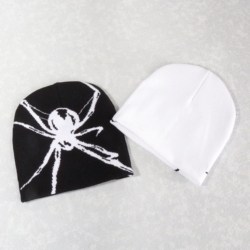 Unisex Hip-Hop Vintage Style Spider Eaveless Wool Cap