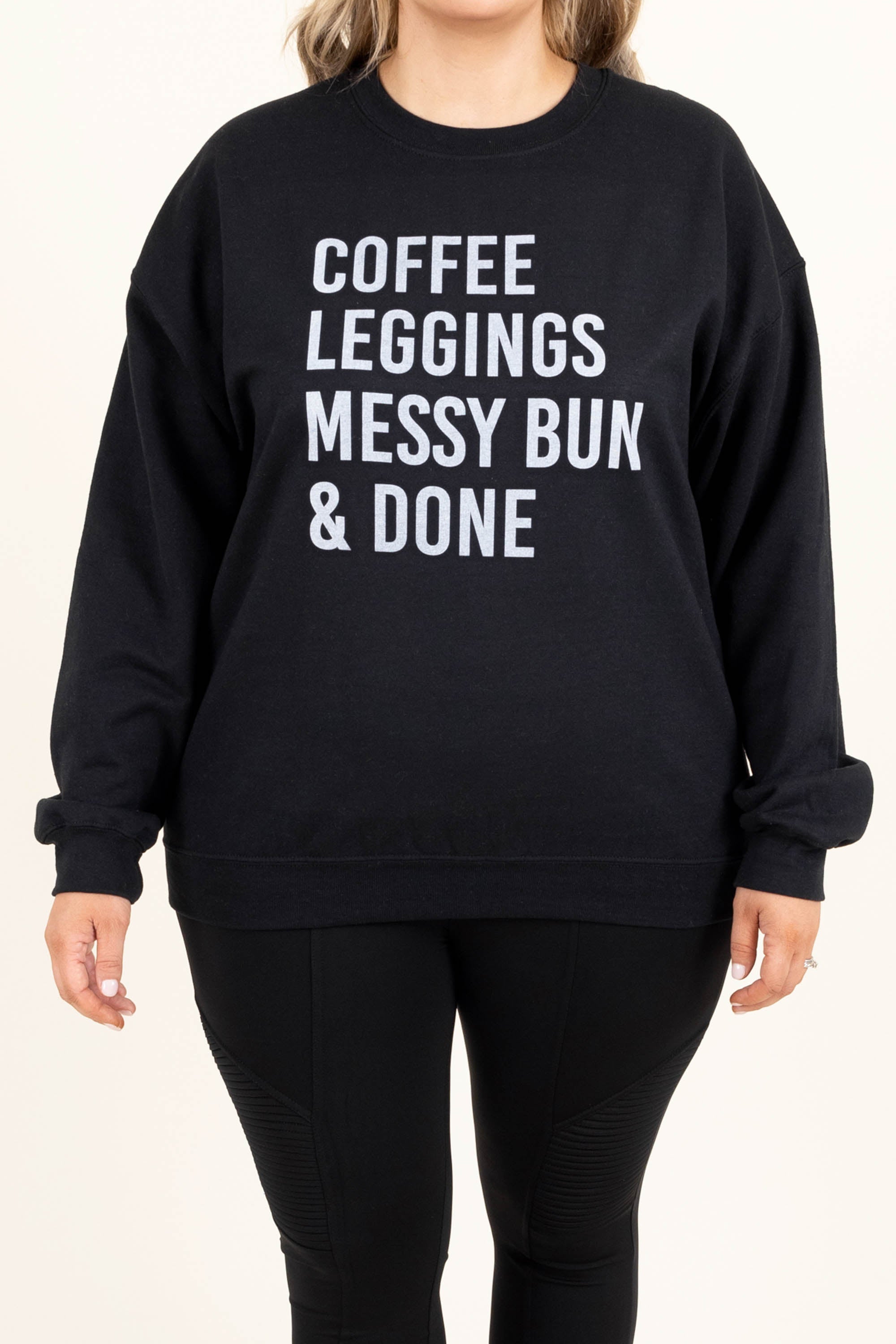 My Favorite Routine Sweatshirt. Black