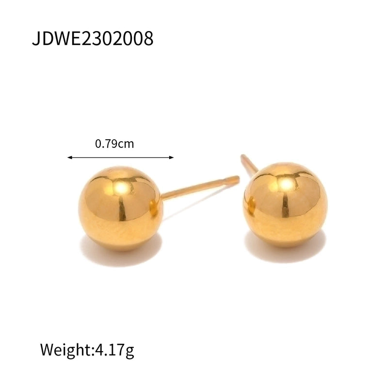 Casual Classic Style Geometric 304 Stainless Steel Plating Rings Earrings Necklace