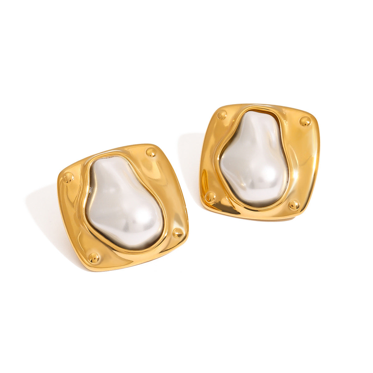 Stainless Steel Pearl Earrings Earrings Earrings Female