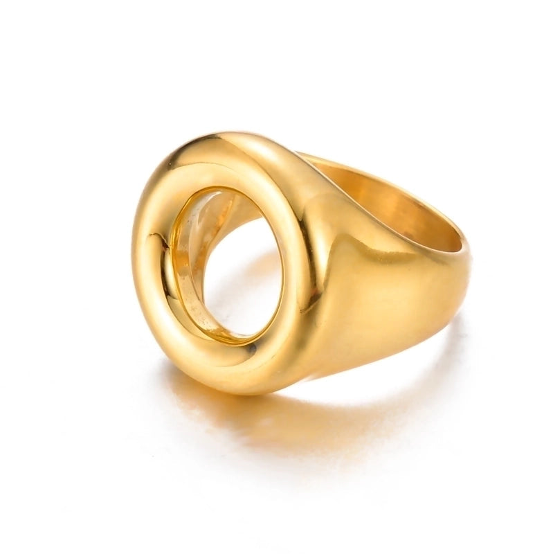 Minimalist Geometric 304 Stainless Steel Plating Stainless Steel Rings
