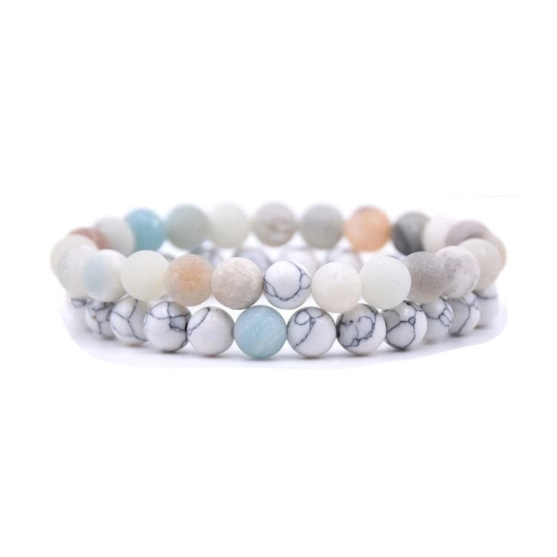 Fashion Letter Natural Stone No Inlaid In Bulk