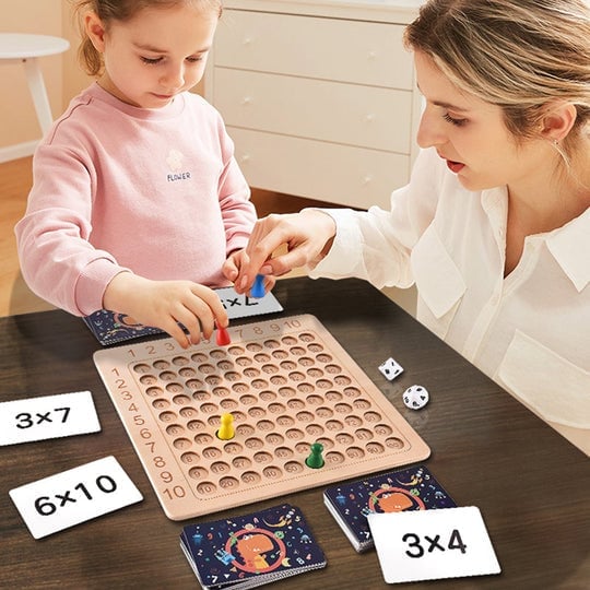 💥  Promotion- SAVE 48% OFF- Wooden Multiplication Board Game - BUY 2 GET EXTRA 10 % OFF & FREE SHIPPING!