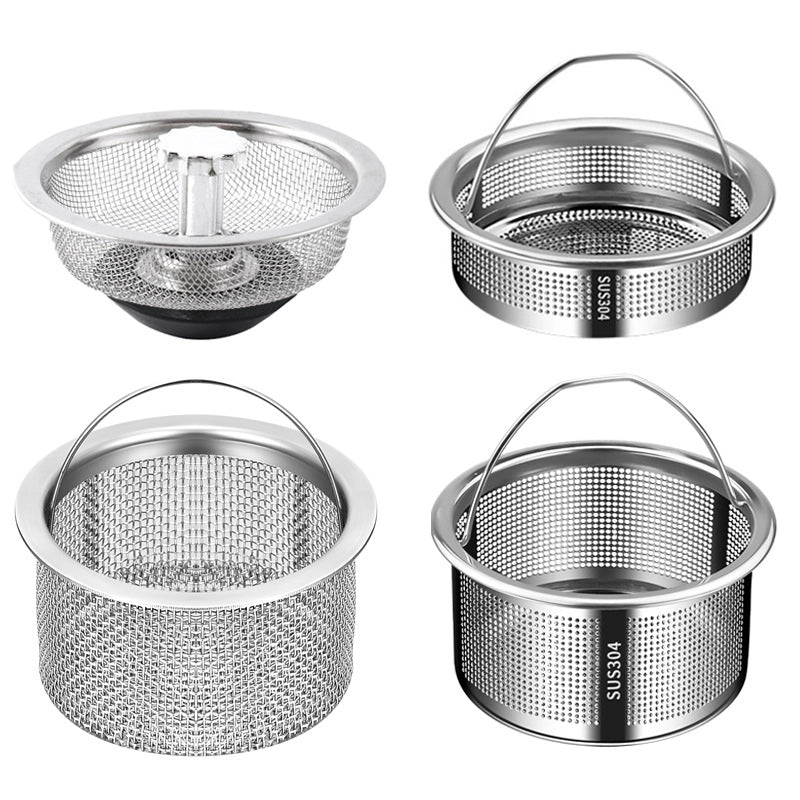 Kitchen Filter Drain Net Sink 304 Stainless Steel Filter Sink Garbage Artifact Sewer Drain Funnel