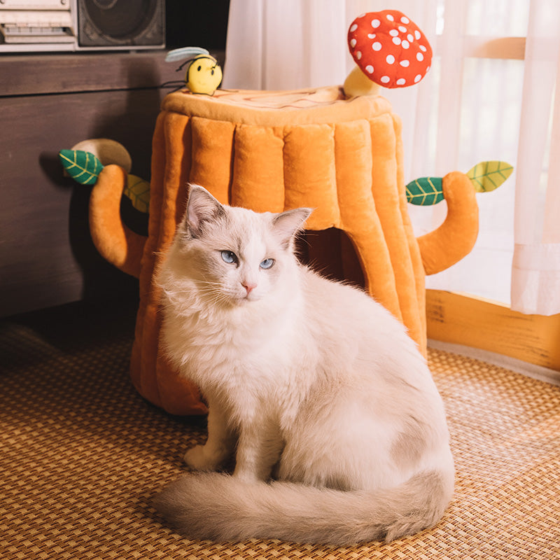 Halloween Tree-Shaped Cat Bed