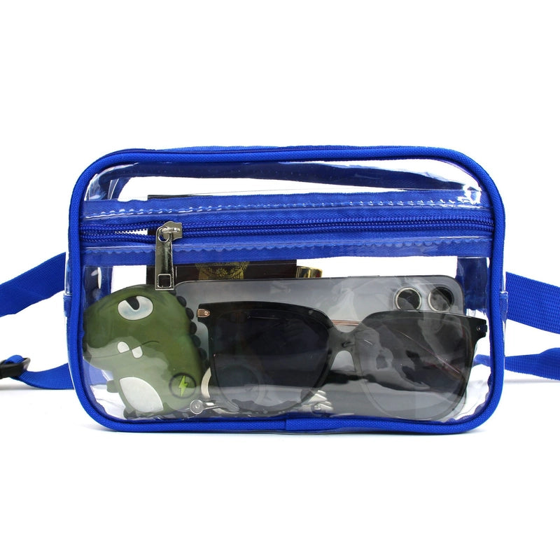 Transparent Waist Bag Men's And Women's Stadium Approved Belt Bag With Adjustable Shoulder Strap. Suitable For Holiday Game Travel