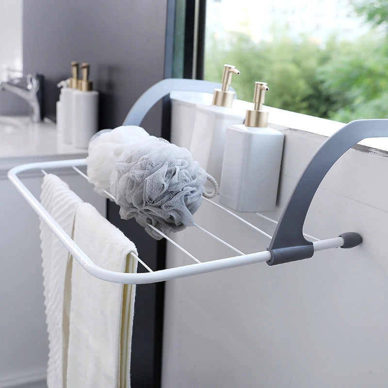 Creative Hanging Windowsill Drying Rack Simple Folding Drying Rack Bedroom Balcony Shoes Drying Rack Bathroom Storage Rack
