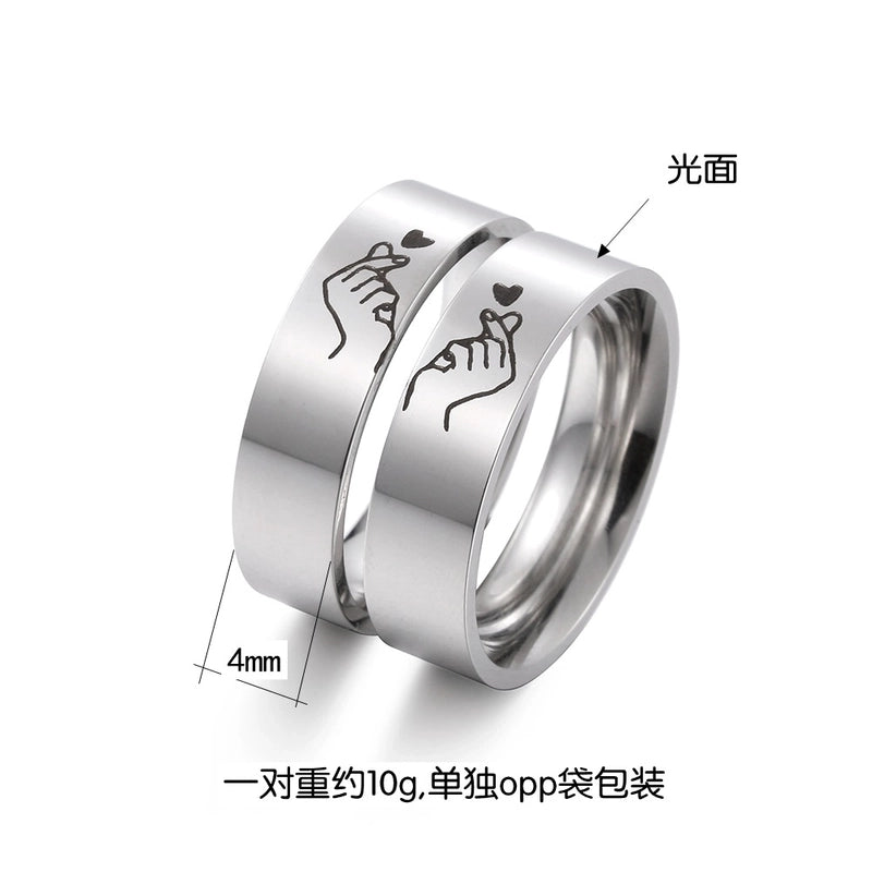 Streetwear Letter 201 Stainless Steel No Inlaid Polishing