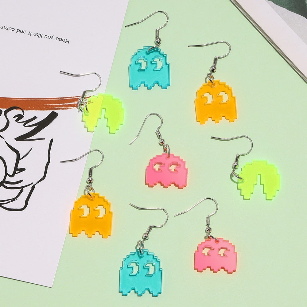 5 Piece Pac Man Earring Set