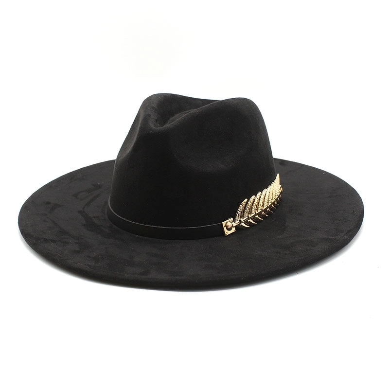 Unisex Vintage Style Baroque Style Ethnic Style Color Block Flat Eaves Fedora Hat