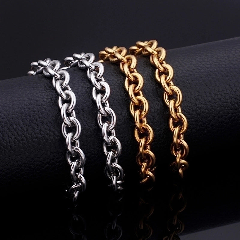 Titanium Steel 18K Gold Plated Fashion Plating Geometric Necklace