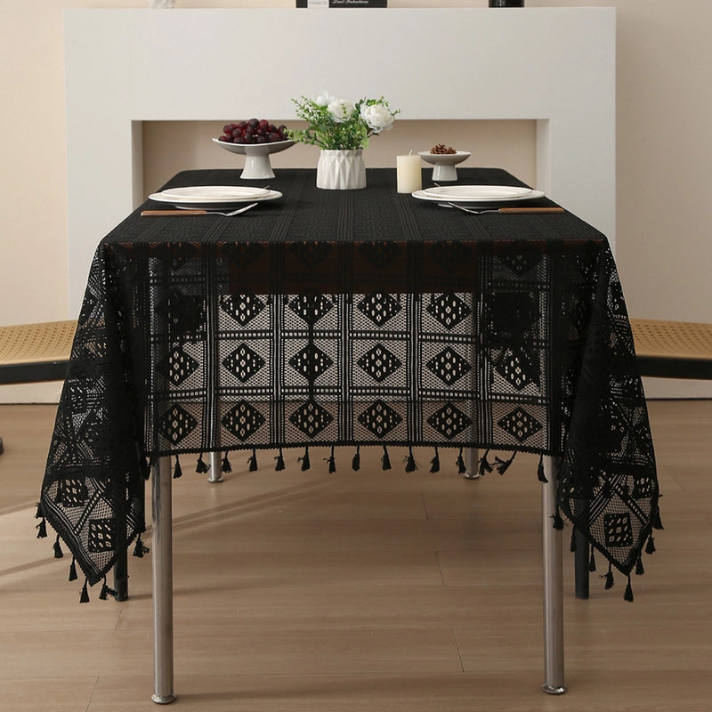 Elegant Plant Lingge Lace Tablecloths