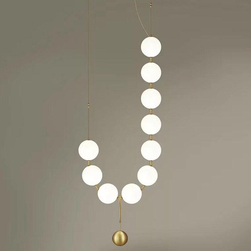 Iris | Frosted Ball Chandelier