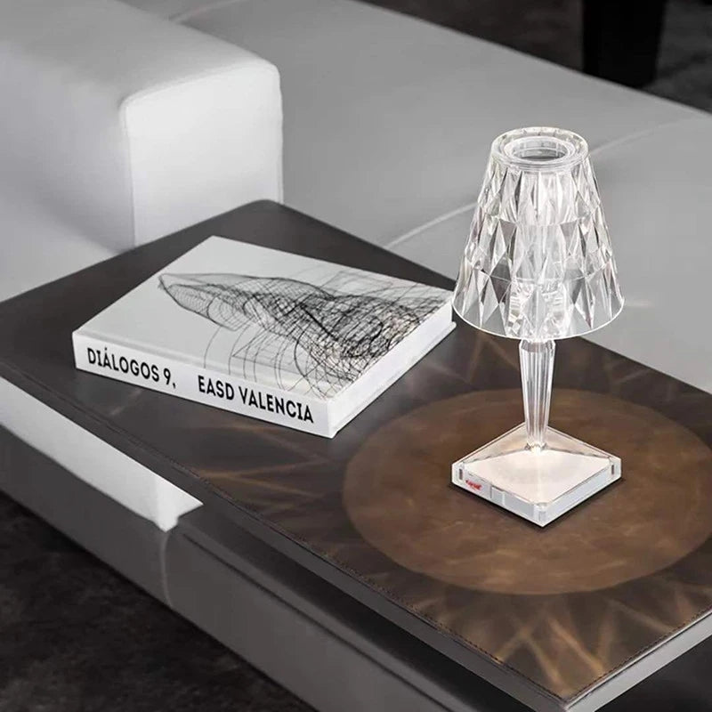 ACRYLIC DIAMOND TABLE LAMP