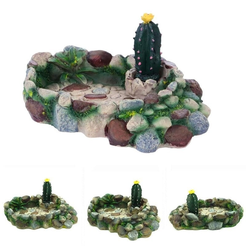 Reptile Food Bowl Ornament For Aquarium