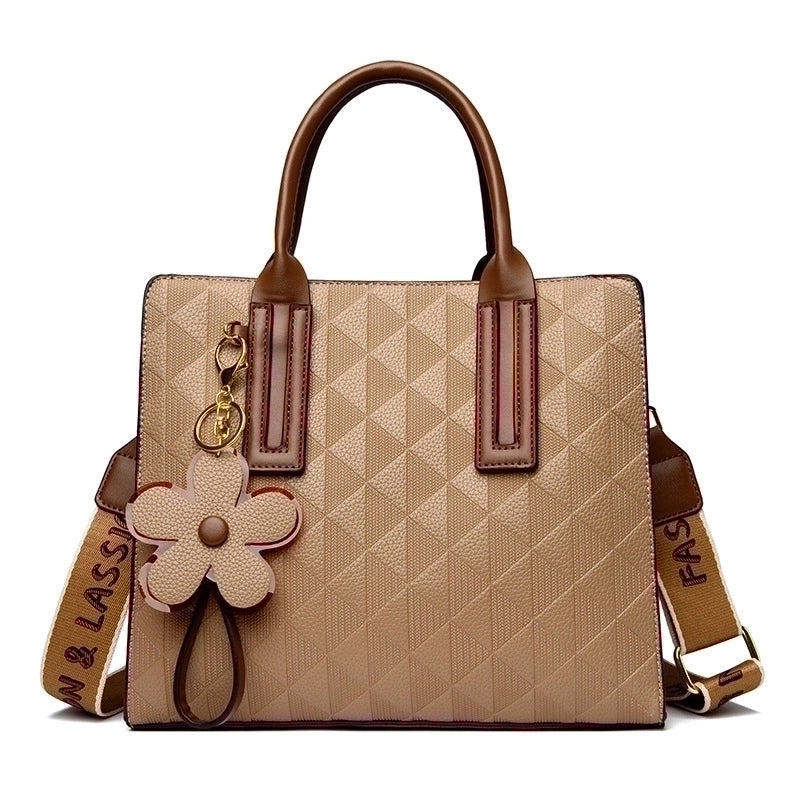 Women's Medium All Seasons Pu Leather Elegant Classic Style Tote Bag