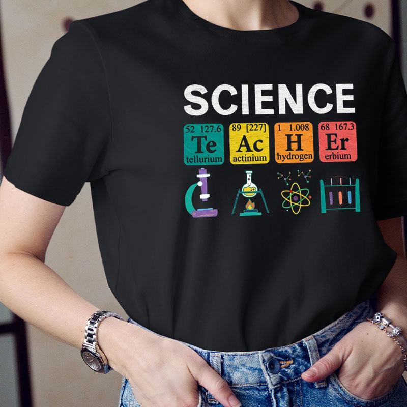 Science Teacher Periodic Table Elements Teacher T-Shirt