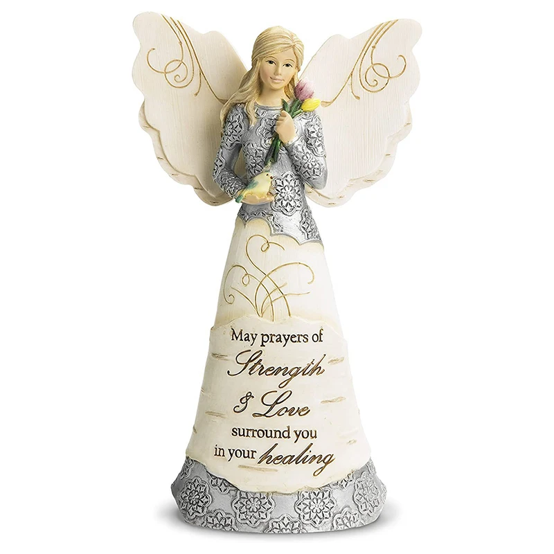 Hot Sales Beatiful Home Decoration Ornament Housewarming Holiday Gifts Resin Statue Figurine With Sentiment Saying