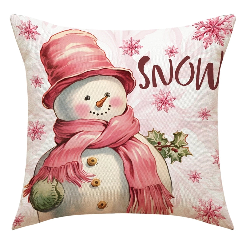 Christmas Vacation Letter Linen Pillow Cases Couch & Sofa Decor