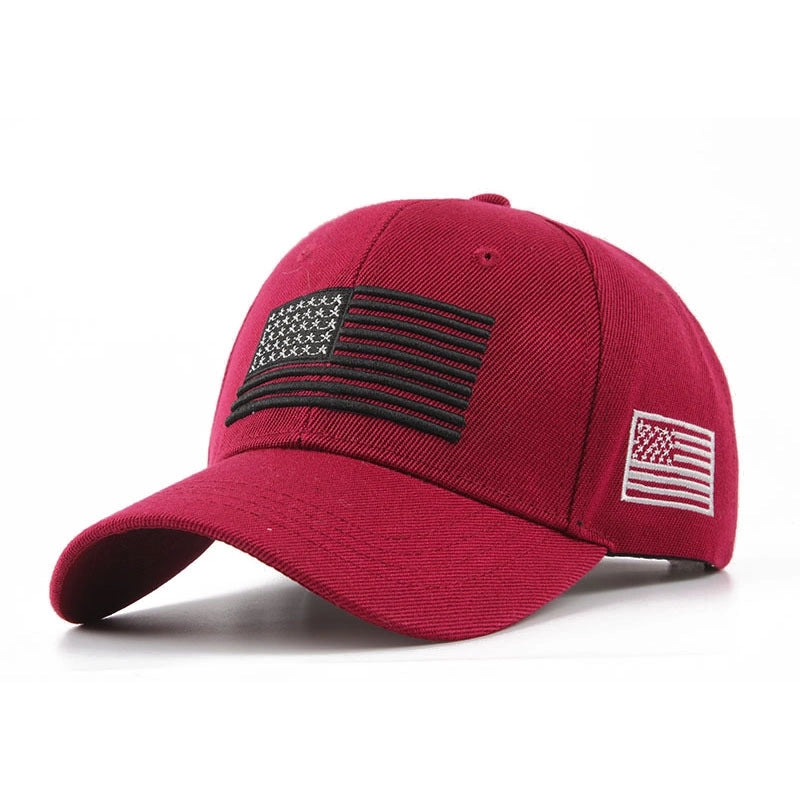 Hat Men's Spring New Embroidered American Flag Baseball Cap Men's And Women's Youth Peaked Cap